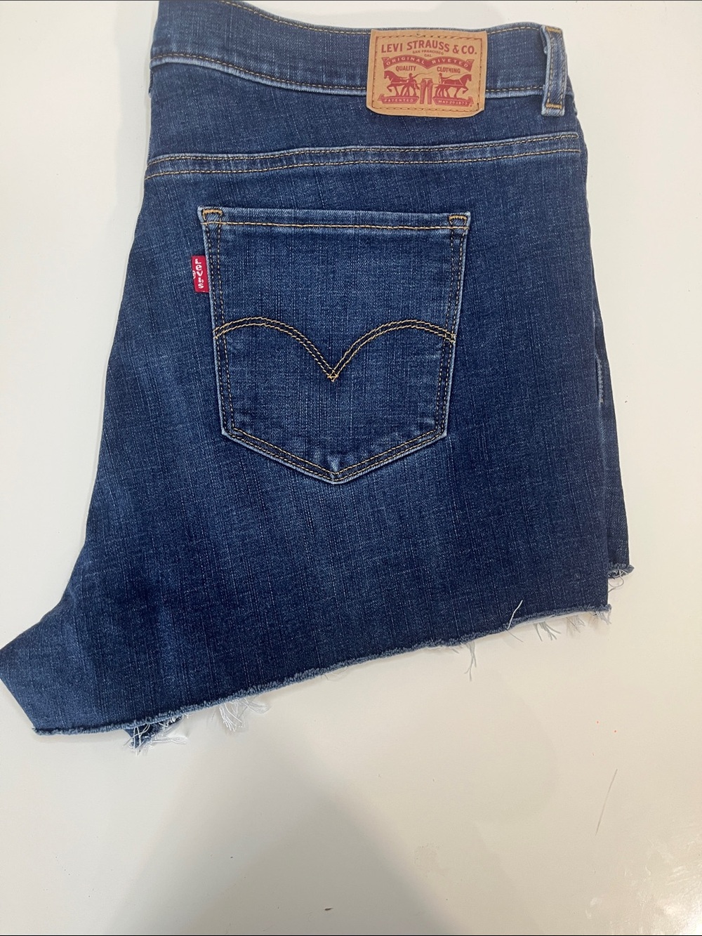Levi's Dark Blue Denim Jean Shorts